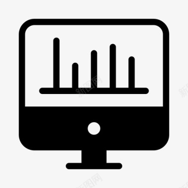 触摸式显示屏图形分析计算机图标