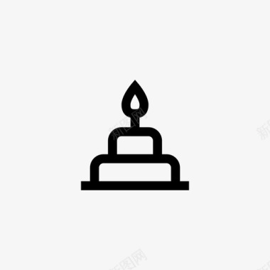 蜡烛蛋糕生日蜡烛图标