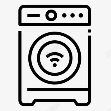 智能洗衣机数码电子图标