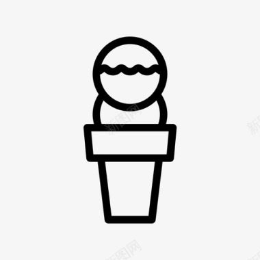 冰淇淋矢量图冰淇淋筒甜点食物图标