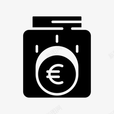 猪钱罐钱罐欧元基金图标
