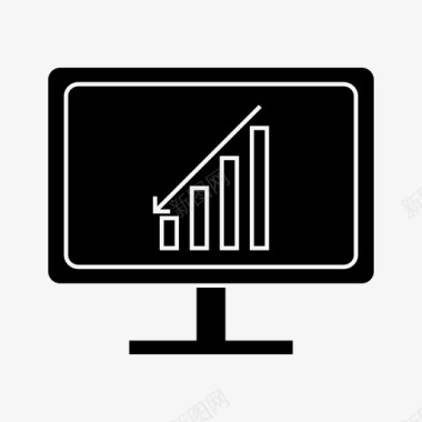 购物信息图表图表分析计算机图标