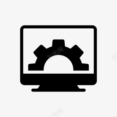 齿轮标志搜索引擎优化齿轮营销图标