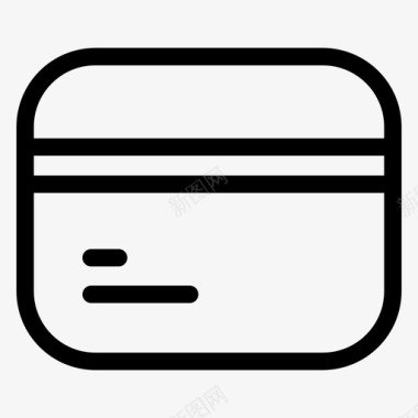 信用卡宣传册信用卡商务送货图标