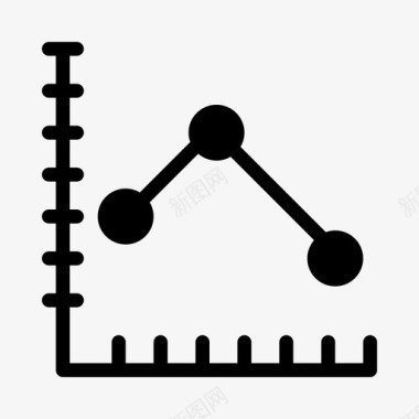 统计报告图图形分析市场营销图标