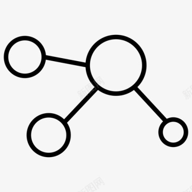 离子分子分子节点结构图标