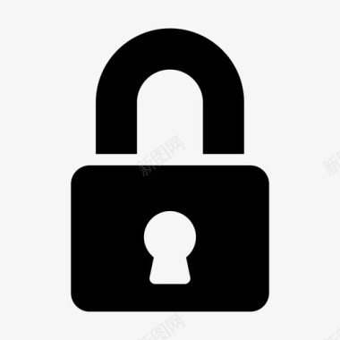 安全锁孔锁锁孔私人图标