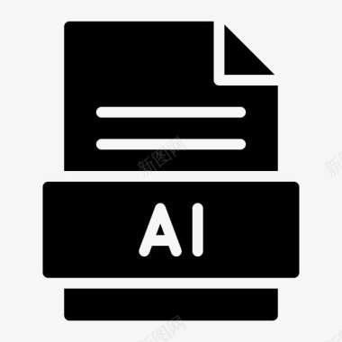 AI免抠ai扩展名文件图标