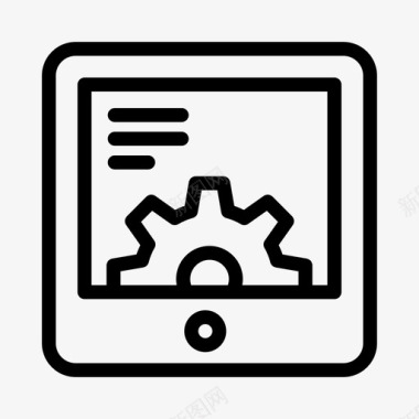 创意结构图平板电脑创意开发图标