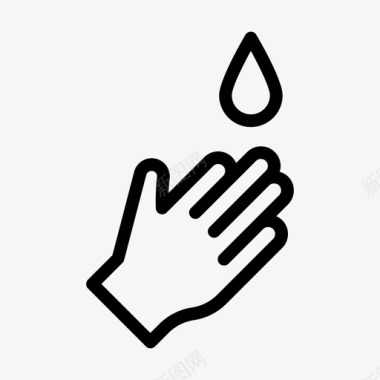 手手洗护理液体图标