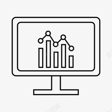 生物信息图表图表分析计算机图标