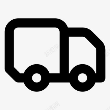 中秋节包装素材卡车送货物流图标