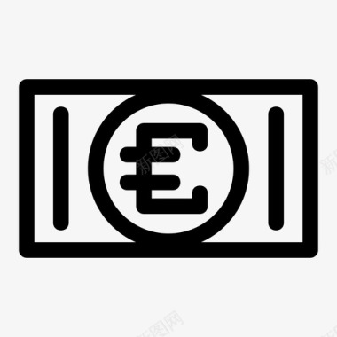 火焰欧元图标欧元货币欧洲图标