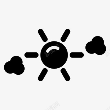 太阳太阳气候天气预报图标
