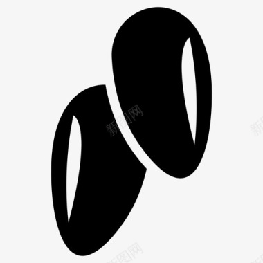 豆类种子豆类食物图标