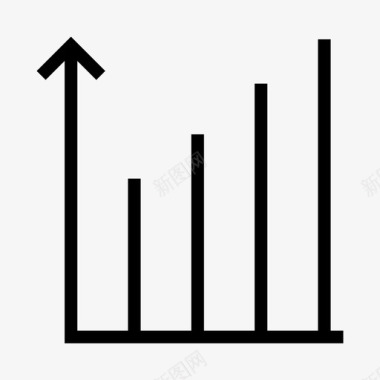 彩色信息图表图表分析增长图标