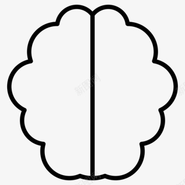 科学大脑智力头脑图标