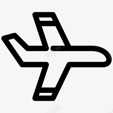 中秋节包装素材飞机机场交货图标