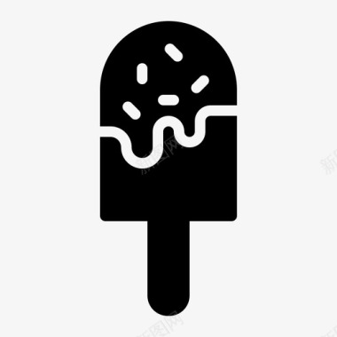 冰淇淋矢量图冰淇淋食品和饮料铭文图标