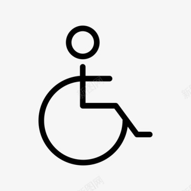 健康保险轮椅无障碍健康图标