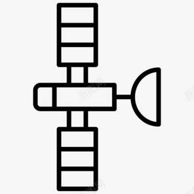 科学卫星轨道科学图标