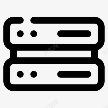 服务器服务器数据库互联网图标