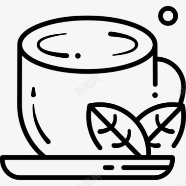 拉贝尔绿茶绿茶健康草药图标