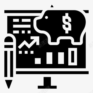 识字财务计划费用管理图标