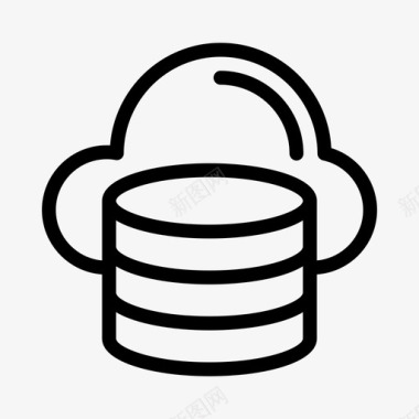 服务器数据库云联机图标