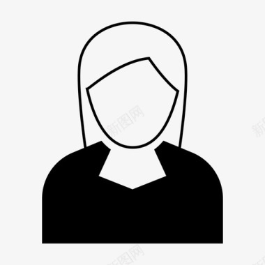 人物篮球女人帐户化身图标