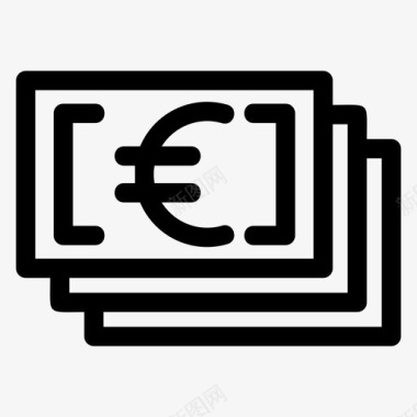 火焰欧元图标欧元货币欧洲图标