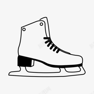 冰溜冰鞋冰溜冰图标