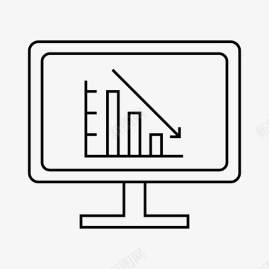 购物信息图表图表分析计算机图标