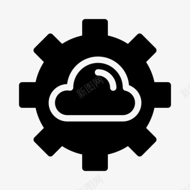 服务器云配置数据库图标