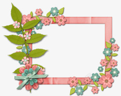 花卉庆典花卉边框三 为设计而生 3com素材