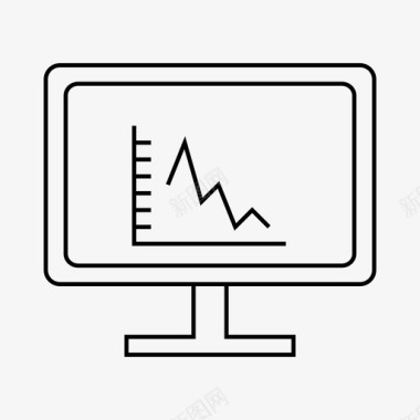 PPT图表信息图表分析计算机图标