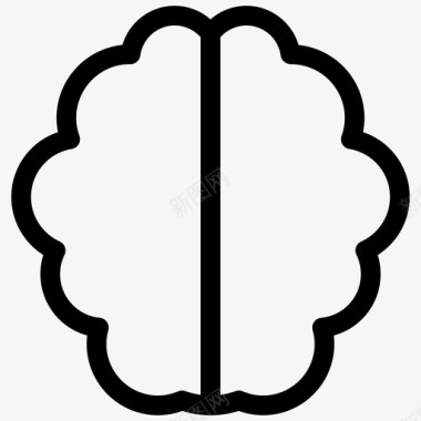 科学头脑大脑智力图标