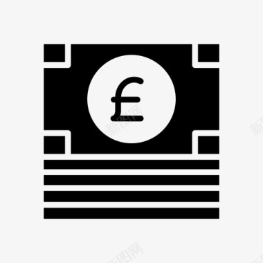 梦想基金英镑银行货币图标