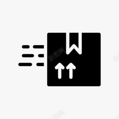 中秋节包装素材交货货物快速图标