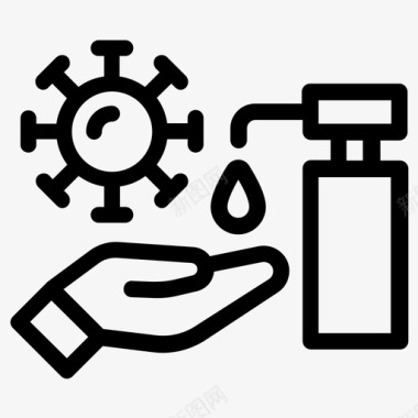 江口醇冠状病毒防腐剂水醇凝胶图标