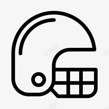 运动符号头盔棒球比赛图标