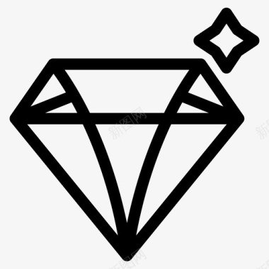钻石珠宝珍珠图标