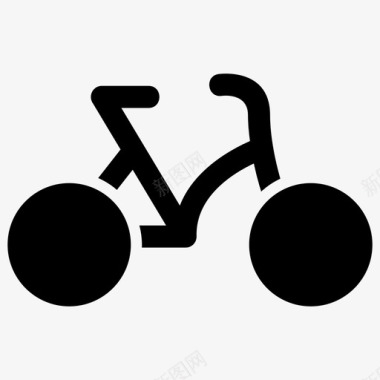矢量海面道路自行车运动娱乐图标