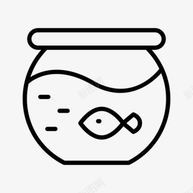 彩绘宠物鱼缸水族箱宠物图标