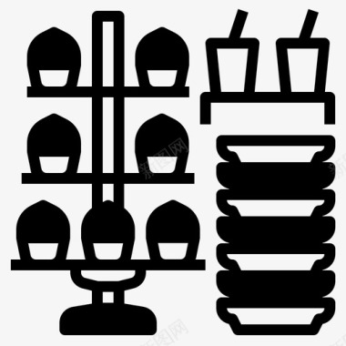 餐饮标志餐饮自助餐餐厅图标