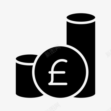梦想基金英镑硬币货币图标