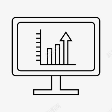 购物信息图表图表分析计算机图标