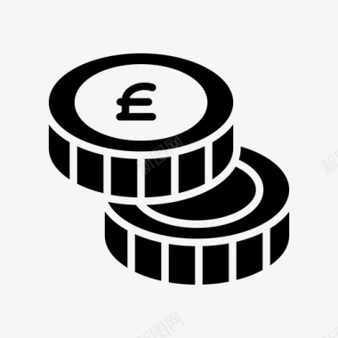 梦想基金英镑硬币货币图标