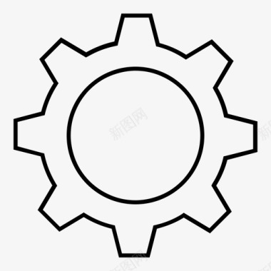 齿轮标志齿轮首选项设置图标