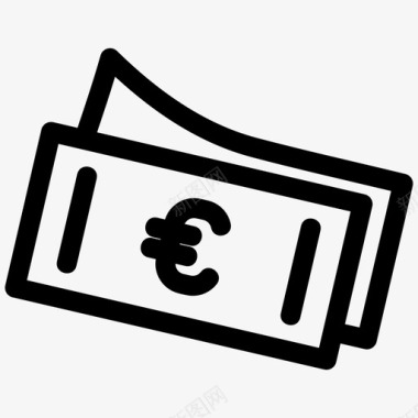 火焰欧元图标欧元现金欧洲图标